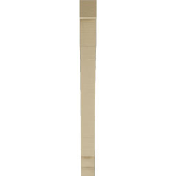 Ekena Millwork - BKTUR035X30X42IMP05RCPR - Timberthane Faux Wood Imperial Style Bracket, Block Ends, 3 1/2"W x 30"D x 42"H, Primed Tan