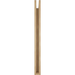 Ekena Millwork - BKTUR035X30X42IMP05RCPR - Timberthane Faux Wood Imperial Style Bracket, Block Ends, 3 1/2"W x 30"D x 42"H, Primed Tan