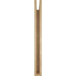 Ekena Millwork - BKTUR035X32X36IMP05RCPR - Timberthane Faux Wood Imperial Style Bracket, Block Ends, 3 1/2"W x 32"D x 36"H, Primed Tan