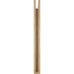 Ekena Millwork - BKTUR035X32X40IMP05RCPR - Timberthane Faux Wood Imperial Style Bracket, Block Ends, 3 1/2"W x 32"D x 40"H, Primed Tan