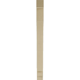 Ekena Millwork - BKTUR035X32X44IMP05RCPR - Timberthane Faux Wood Imperial Style Bracket, Block Ends, 3 1/2"W x 32"D x 44"H, Primed Tan