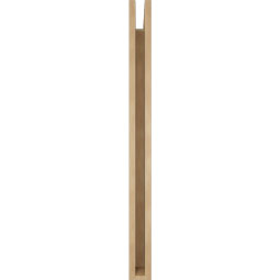 Ekena Millwork - BKTUR035X32X44IMP05RCPR - Timberthane Faux Wood Imperial Style Bracket, Block Ends, 3 1/2"W x 32"D x 44"H, Primed Tan