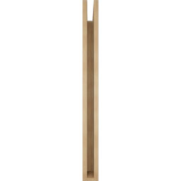 Ekena Millwork - BKTUR035X34X40IMP05RCPR - Timberthane Faux Wood Imperial Style Bracket, Block Ends, 3 1/2"W x 34"D x 40"H, Primed Tan