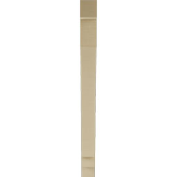 Ekena Millwork - BKTUR035X34X42IMP05RCPR - Timberthane Faux Wood Imperial Style Bracket, Block Ends, 3 1/2"W x 34"D x 42"H, Primed Tan