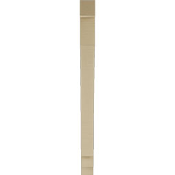 Ekena Millwork - BKTUR035X34X46IMP05RCPR - Timberthane Faux Wood Imperial Style Bracket, Block Ends, 3 1/2"W x 34"D x 46"H, Primed Tan