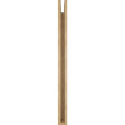 Ekena Millwork - BKTUR035X34X46IMP05RCPR - Timberthane Faux Wood Imperial Style Bracket, Block Ends, 3 1/2"W x 34"D x 46"H, Primed Tan
