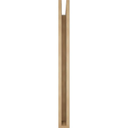 Ekena Millwork - BKTUR035X36X40IMP05RCPR - Timberthane Faux Wood Imperial Style Bracket, Block Ends, 3 1/2"W x 36"D x 40"H, Primed Tan