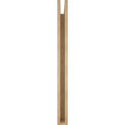 Ekena Millwork - BKTUR035X36X42IMP05RCPR - Timberthane Faux Wood Imperial Style Bracket, Block Ends, 3 1/2"W x 36"D x 42"H, Primed Tan