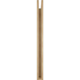 Ekena Millwork - BKTUR035X36X44IMP05RCPR - Timberthane Faux Wood Imperial Style Bracket, Block Ends, 3 1/2"W x 36"D x 44"H, Primed Tan