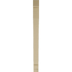 Ekena Millwork - BKTUR035X36X48IMP05RCPR - Timberthane Faux Wood Imperial Style Bracket, Block Ends, 3 1/2"W x 36"D x 48"H, Primed Tan