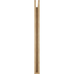 Ekena Millwork - BKTUR035X36X48IMP05RCPR - Timberthane Faux Wood Imperial Style Bracket, Block Ends, 3 1/2"W x 36"D x 48"H, Primed Tan