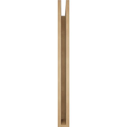 Ekena Millwork - BKTUR035X38X38IMP05RCPR - Timberthane Faux Wood Imperial Style Bracket, Block Ends, 3 1/2"W x 38"D x 38"H, Primed Tan