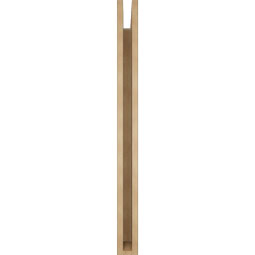 Ekena Millwork - BKTUR035X38X42IMP05RCPR - Timberthane Faux Wood Imperial Style Bracket, Block Ends, 3 1/2"W x 38"D x 42"H, Primed Tan