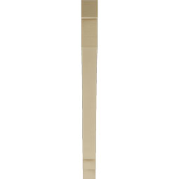 Ekena Millwork - BKTUR035X38X44IMP05RCPR - Timberthane Faux Wood Imperial Style Bracket, Block Ends, 3 1/2"W x 38"D x 44"H, Primed Tan
