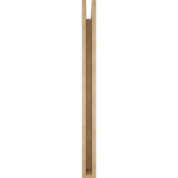 Ekena Millwork - BKTUR035X38X44IMP05RCPR - Timberthane Faux Wood Imperial Style Bracket, Block Ends, 3 1/2"W x 38"D x 44"H, Primed Tan