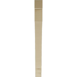Ekena Millwork - BKTUR035X40X40IMP05RCPR - Timberthane Faux Wood Imperial Style Bracket, Block Ends, 3 1/2"W x 40"D x 40"H, Primed Tan