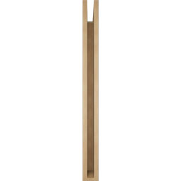 Ekena Millwork - BKTUR035X40X40IMP05RCPR - Timberthane Faux Wood Imperial Style Bracket, Block Ends, 3 1/2"W x 40"D x 40"H, Primed Tan