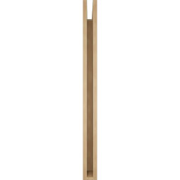 Ekena Millwork - BKTUR035X40X44IMP05RCPR - Timberthane Faux Wood Imperial Style Bracket, Block Ends, 3 1/2"W x 40"D x 44"H, Primed Tan