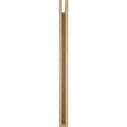 Ekena Millwork - BKTUR035X40X48IMP05RCPR - Timberthane Faux Wood Imperial Style Bracket, Block Ends, 3 1/2"W x 40"D x 48"H, Primed Tan