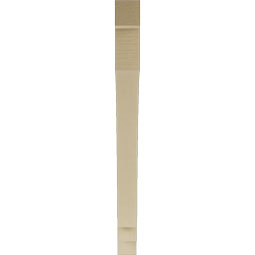 Ekena Millwork - BKTUR035X42X42IMP05RCPR - Timberthane Faux Wood Imperial Style Bracket, Block Ends, 3 1/2"W x 42"D x 42"H, Primed Tan