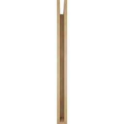 Ekena Millwork - BKTUR035X42X42IMP05RCPR - Timberthane Faux Wood Imperial Style Bracket, Block Ends, 3 1/2"W x 42"D x 42"H, Primed Tan