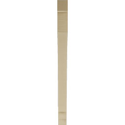 Ekena Millwork - BKTUR035X42X48IMP05RCPR - Timberthane Faux Wood Imperial Style Bracket, Block Ends, 3 1/2"W x 42"D x 48"H, Primed Tan