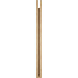 Ekena Millwork - BKTUR035X42X48IMP05RCPR - Timberthane Faux Wood Imperial Style Bracket, Block Ends, 3 1/2"W x 42"D x 48"H, Primed Tan