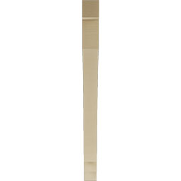 Ekena Millwork - BKTUR035X44X44IMP05RCPR - Timberthane Faux Wood Imperial Style Bracket, Block Ends, 3 1/2"W x 44"D x 44"H, Primed Tan