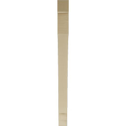 Ekena Millwork - BKTUR035X46X46IMP05RCPR - Timberthane Faux Wood Imperial Style Bracket, Block Ends, 3 1/2"W x 46"D x 46"H, Primed Tan