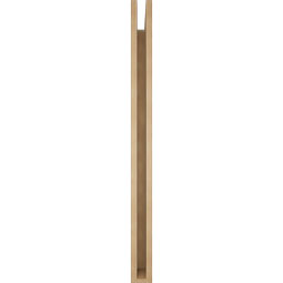 Ekena Millwork - BKTUR035X46X46IMP05RCPR - Timberthane Faux Wood Imperial Style Bracket, Block Ends, 3 1/2"W x 46"D x 46"H, Primed Tan