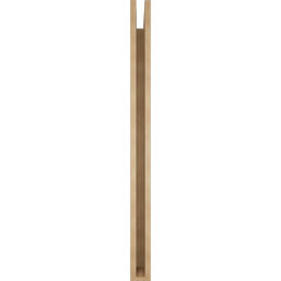 Ekena Millwork - BKTUR035X48X48IMP05RCPR - Timberthane Faux Wood Imperial Style Bracket, Block Ends, 3 1/2"W x 48"D x 48"H, Primed Tan