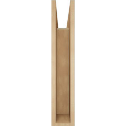 Ekena Millwork - BKTUR055X22X30IMP05RCPR - Timberthane Faux Wood Imperial Style Bracket, Block Ends, 5 1/2"W x 22"D x 30"H, Primed Tan