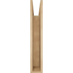 Ekena Millwork - BKTUR055X24X32IMP05RCPR - Timberthane Faux Wood Imperial Style Bracket, Block Ends, 5 1/2"W x 24"D x 32"H, Primed Tan