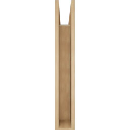 Ekena Millwork - BKTUR055X24X36IMP05RCPR - Timberthane Faux Wood Imperial Style Bracket, Block Ends, 5 1/2"W x 24"D x 36"H, Primed Tan