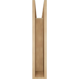 Ekena Millwork - BKTUR055X26X30IMP05RCPR - Timberthane Faux Wood Imperial Style Bracket, Block Ends, 5 1/2"W x 26"D x 30"H, Primed Tan