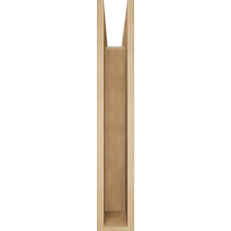 Ekena Millwork - BKTUR055X26X34IMP05RCPR - Timberthane Faux Wood Imperial Style Bracket, Block Ends, 5 1/2"W x 26"D x 34"H, Primed Tan