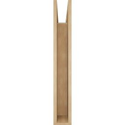 Ekena Millwork - BKTUR055X26X38IMP05RCPR - Timberthane Faux Wood Imperial Style Bracket, Block Ends, 5 1/2"W x 26"D x 38"H, Primed Tan