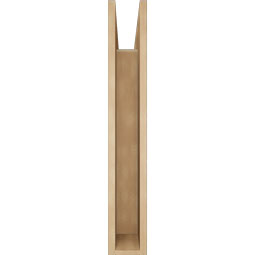 Ekena Millwork - BKTUR055X28X36IMP05RCPR - Timberthane Faux Wood Imperial Style Bracket, Block Ends, 5 1/2"W x 28"D x 36"H, Primed Tan