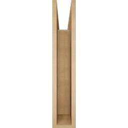 Ekena Millwork - BKTUR055X30X30IMP05RCPR - Timberthane Faux Wood Imperial Style Bracket, Block Ends, 5 1/2"W x 30"D x 30"H, Primed Tan