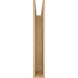 Ekena Millwork - BKTUR055X30X36IMP05RCPR - Timberthane Faux Wood Imperial Style Bracket, Block Ends, 5 1/2"W x 30"D x 36"H, Primed Tan