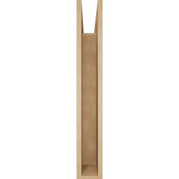 Ekena Millwork - BKTUR055X30X38IMP05RCPR - Timberthane Faux Wood Imperial Style Bracket, Block Ends, 5 1/2"W x 30"D x 38"H, Primed Tan