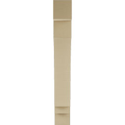 Ekena Millwork - BKTUR055X30X42IMP05RCPR - Timberthane Faux Wood Imperial Style Bracket, Block Ends, 5 1/2"W x 30"D x 42"H, Primed Tan