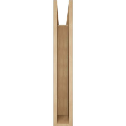 Ekena Millwork - BKTUR055X32X36IMP05RCPR - Timberthane Faux Wood Imperial Style Bracket, Block Ends, 5 1/2"W x 32"D x 36"H, Primed Tan
