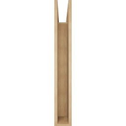Ekena Millwork - BKTUR055X32X40IMP05RCPR - Timberthane Faux Wood Imperial Style Bracket, Block Ends, 5 1/2"W x 32"D x 40"H, Primed Tan