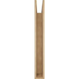 Ekena Millwork - BKTUR055X32X44IMP05RCPR - Timberthane Faux Wood Imperial Style Bracket, Block Ends, 5 1/2"W x 32"D x 44"H, Primed Tan