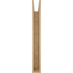 Ekena Millwork - BKTUR055X34X46IMP05RCPR - Timberthane Faux Wood Imperial Style Bracket, Block Ends, 5 1/2"W x 34"D x 46"H, Primed Tan