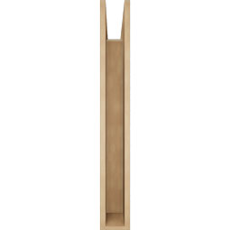 Ekena Millwork - BKTUR055X36X42IMP05RCPR - Timberthane Faux Wood Imperial Style Bracket, Block Ends, 5 1/2"W x 36"D x 42"H, Primed Tan