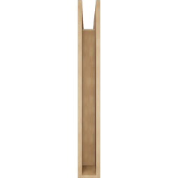 Ekena Millwork - BKTUR055X36X44IMP05RCPR - Timberthane Faux Wood Imperial Style Bracket, Block Ends, 5 1/2"W x 36"D x 44"H, Primed Tan