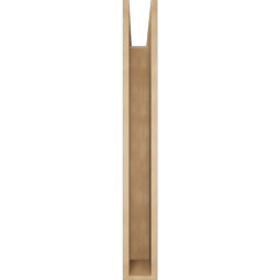 Ekena Millwork - BKTUR055X38X44IMP05RCPR - Timberthane Faux Wood Imperial Style Bracket, Block Ends, 5 1/2"W x 38"D x 44"H, Primed Tan