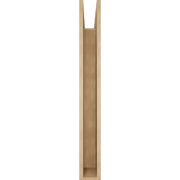Ekena Millwork - BKTUR055X38X46IMP05RCPR - Timberthane Faux Wood Imperial Style Bracket, Block Ends, 5 1/2"W x 38"D x 46"H, Primed Tan